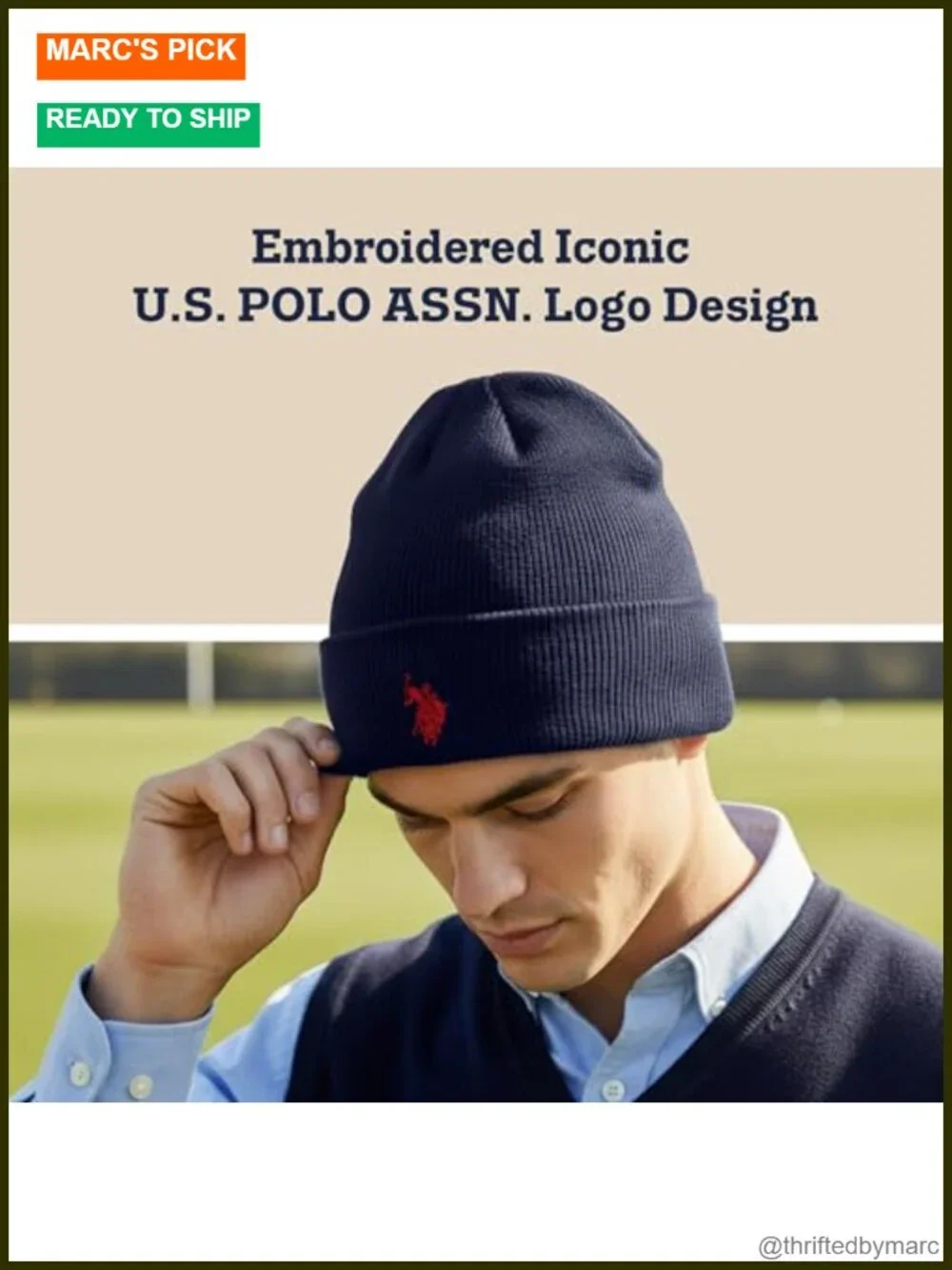 Knit Beanie Hat with Sherpa Lining, Warm Winter Cap for Men and Women